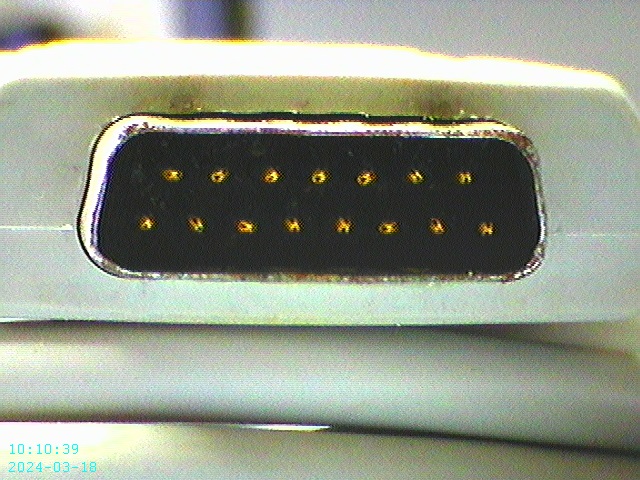 Close-up of a vga cableDescription automatically generated
