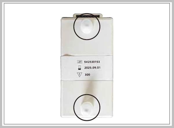 A white rectangular object with black circles

AI-generated content may be incorrect.